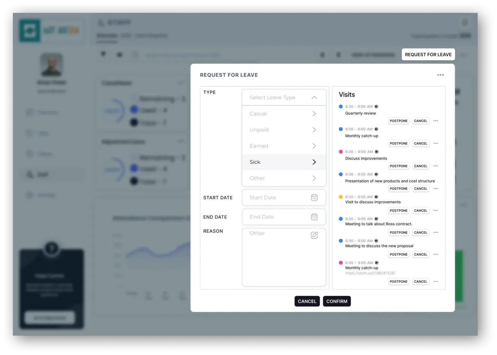 Aksia sales pipeline screen