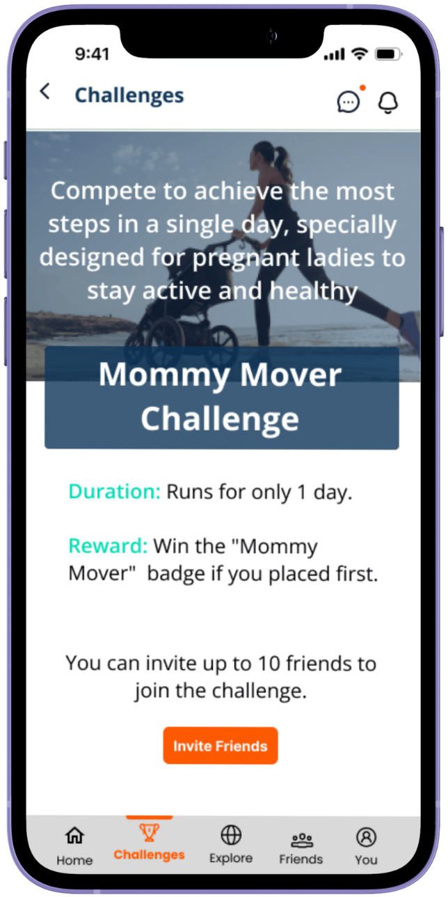 Discover fitness challenges