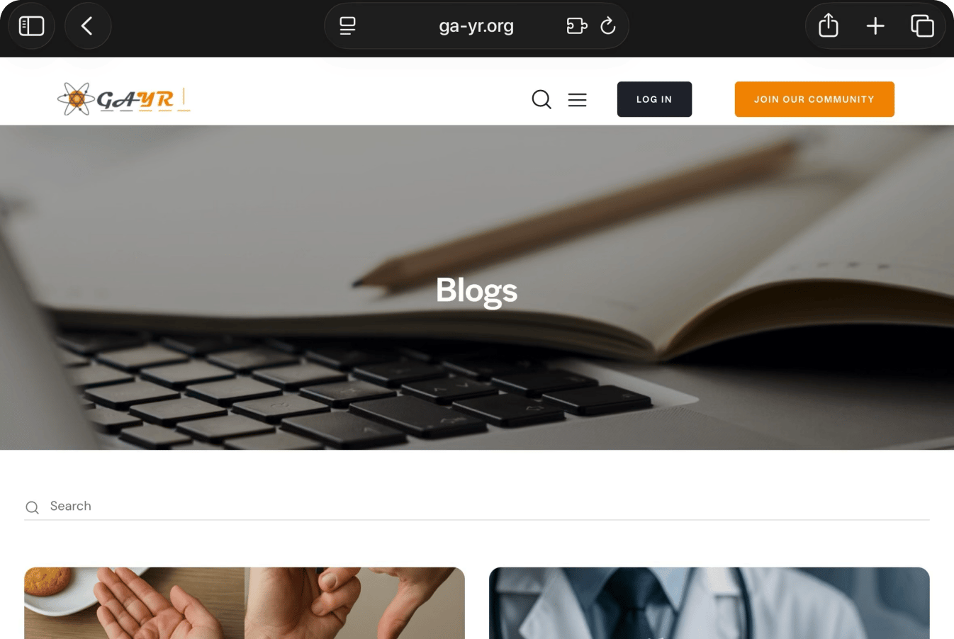 GAYR contact us website experience