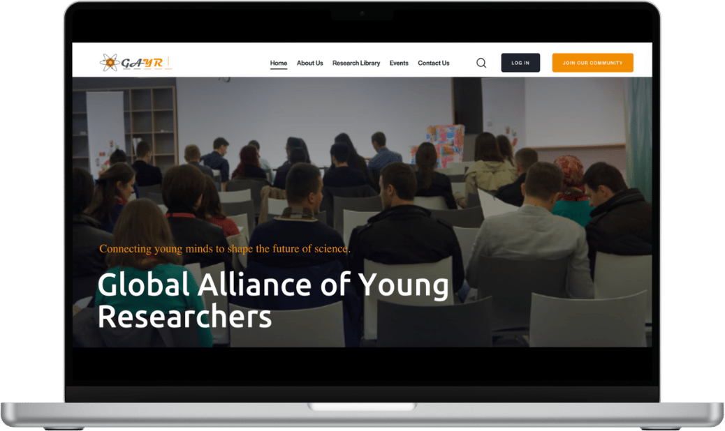 GAYR research platform on desktop