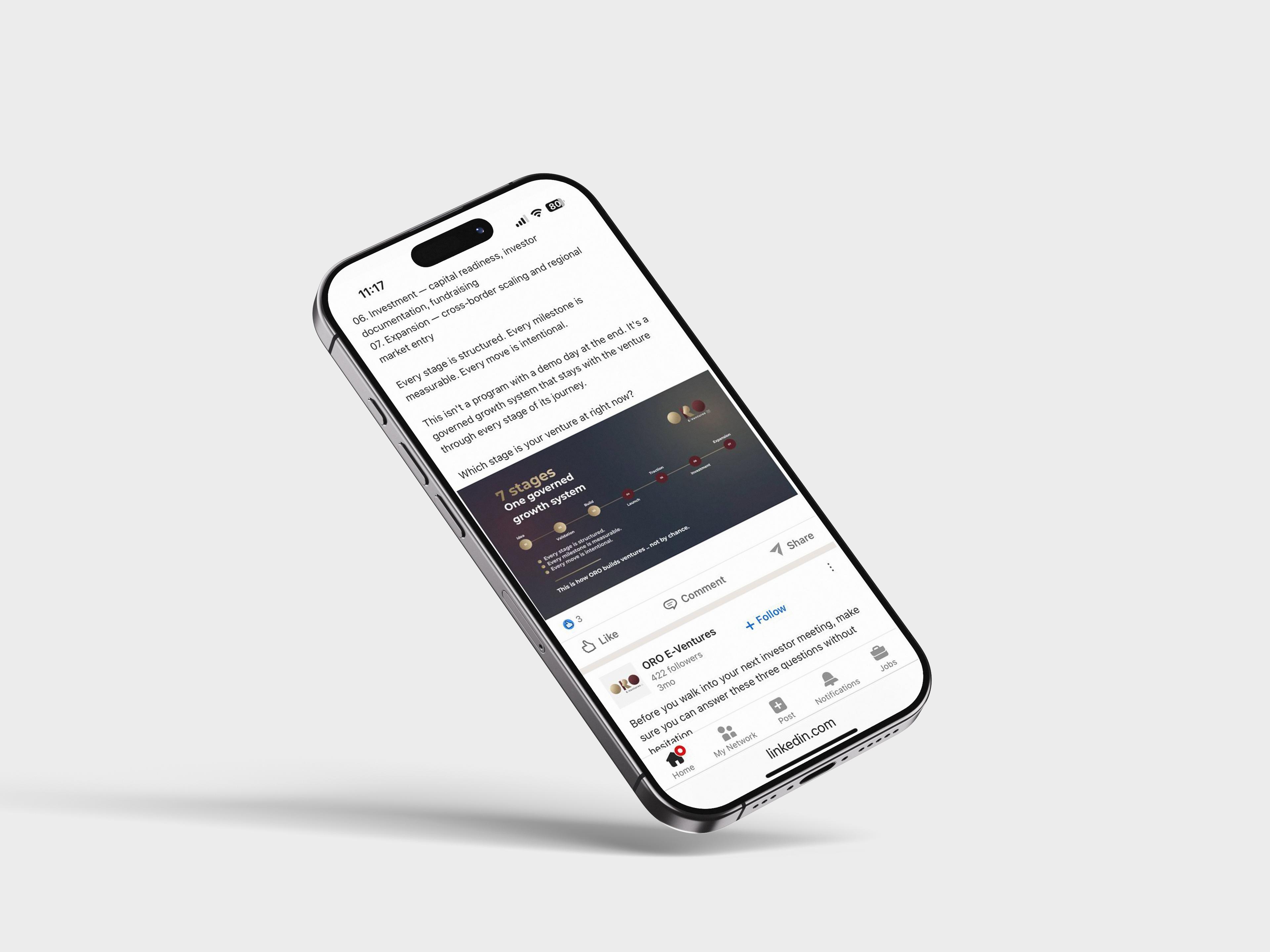 ORO digital brand experience on mobile